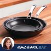 imageRachael Ray Cook  Create Hard Anodized Nonstick Frying PanSkillet with Helper Handle 14 Inch  Black2 Piece Set 9  1175