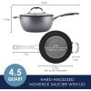 imageRachael Ray Cook  Create Hard Anodized Nonstick Frying PanSkillet with Helper Handle 14 Inch  Black45 Quarts