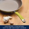 imageRachael Ray Cucina Ceramic Nonstick Pots and Pans Set with Saucepans Saute Frying Pans Stockpot Lids Pan Protectors and Cooking Utensils 13 Piece Non Stick Cookware Set  PeppercornLemon Grass Green