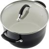 imageRachael Ray Cucina Ceramic Nonstick Pots and Pans Set with Saucepans Saute Frying Pans Stockpot Lids Pan Protectors and Cooking Utensils 13 Piece Non Stick Cookware Set  Marine BluePeppercorn