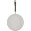 imageRachael Ray Cucina Ceramic Nonstick Pots and Pans Set with Saucepans Saute Frying Pans Stockpot Lids Pan Protectors and Cooking Utensils 13 Piece Non Stick Cookware Set  Marine BlueAlmond