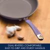 imageRachael Ray Cucina Ceramic Nonstick Pots and Pans Set with Saucepans Saute Frying Pans Stockpot Lids Pan Protectors and Cooking Utensils 13 Piece Non Stick Cookware Set  Marine BlueLavender Purple
