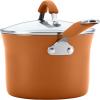 imageRachael Ray Cucina Ceramic Nonstick Pots and Pans Set with Saucepans Saute Frying Pans Stockpot Lids Pan Protectors and Cooking Utensils 13 Piece Non Stick Cookware Set  Marine BluePumpkin Orange