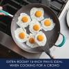 imageRachael Ray 87631T Cucina Hard Anodized Nonstick Skillet with Helper Handle 14 Inch Frying Pan GrayRedAgave Blue