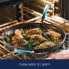 imageRachael Ray 87631T Cucina Hard Anodized Nonstick Skillet with Helper Handle 14 Inch Frying Pan GrayRedAgave Blue