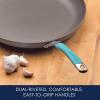 imageRachael Ray 87631T Cucina Hard Anodized Nonstick Skillet with Helper Handle 14 Inch Frying Pan GrayRedAgave Blue