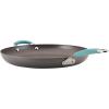 imageRachael Ray 87631T Cucina Hard Anodized Nonstick Skillet with Helper Handle 14 Inch Frying Pan GrayRedAgave Blue