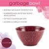 imageRachael Ray Accessories Kitchen Pantryware Multi PurposeSalad ServewareMelamine Garbage Bowl 4 Liters Sea Salt GrayBurgundy