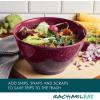 imageRachael Ray Accessories Kitchen Pantryware Multi PurposeSalad ServewareMelamine Garbage Bowl 4 Liters Sea Salt GrayBurgundy