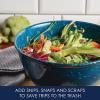 imageRachael Ray Accessories Kitchen Pantryware Multi PurposeSalad ServewareMelamine Garbage Bowl 4 Liters Sea Salt GrayMarine Blue