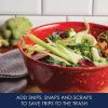 imageRachael Ray Accessories Kitchen Pantryware Multi PurposeSalad ServewareMelamine Garbage Bowl 4 Liters Sea Salt GrayRed