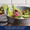 imageRachael Ray Accessories Kitchen Pantryware Multi PurposeSalad ServewareMelamine Garbage Bowl 4 Liters Sea Salt GraySea Salt Gray