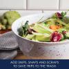 imageRachael Ray Accessories Kitchen Pantryware Multi PurposeSalad ServewareMelamine Garbage Bowl 4 Liters Sea Salt GrayWhite