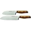 imageRachael Ray Cutlery Japanese Stainless Steel Knives Set with Sheaths 8Inch Chef Knife 5Inch Santoku Knife and 35Inch Paring Knife TealAcacia Wood