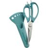 imageRachael Ray Cutlery Japanese Stainless Steel Knives Set with Sheaths 8Inch Chef Knife 5Inch Santoku Knife and 35Inch Paring Knife TealAgave Blue