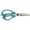 imageRachael Ray Cutlery Japanese Stainless Steel Knives Set with Sheaths 8Inch Chef Knife 5Inch Santoku Knife and 35Inch Paring Knife TealAgave Blue