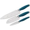 imageRachael Ray Cutlery Japanese Stainless Steel Knives Set with Sheaths 8Inch Chef Knife 5Inch Santoku Knife and 35Inch Paring Knife TealTeal