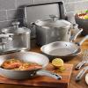 imageRachael Ray Get Cooking Stackable Nonstick Pots and Pans Cookware Set 8 Piece RedGray