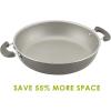 imageRachael Ray Get Cooking Stackable Nonstick Pots and Pans Cookware Set 8 Piece RedGray
