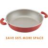 imageRachael Ray Get Cooking Stackable Nonstick Pots and Pans Cookware Set 8 Piece RedRed