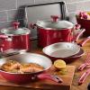 imageRachael Ray Get Cooking Stackable Nonstick Pots and Pans Cookware Set 8 Piece RedRed