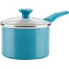 imageRachael Ray Get Cooking Stackable Nonstick Pots and Pans Cookware Set 8 Piece RedTurquoise