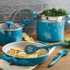 imageRachael Ray Get Cooking Stackable Nonstick Pots and Pans Cookware Set 8 Piece RedTurquoise