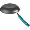 imageRachael Ray HardAnodized Nonstick Oval Pasta Pot  Stockpot with Lid and Pour Spout 8Quart Gray with Orange HandlesGray with Agave Blue Handles