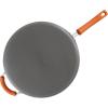 imageRachael Ray HardAnodized Nonstick Oval Pasta Pot  Stockpot with Lid and Pour Spout 8Quart Gray with Orange HandlesGray with Orange Handles