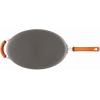 imageRachael Ray HardAnodized Nonstick Oval Pasta Pot  Stockpot with Lid and Pour Spout 8Quart Gray with Orange HandlesGray with Orange Handles