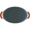 imageRachael Ray HardAnodized Nonstick Oval Pasta Pot  Stockpot with Lid and Pour Spout 8Quart Gray with Orange HandlesGray with Orange Handles