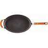 imageRachael Ray HardAnodized Nonstick Oval Pasta Pot  Stockpot with Lid and Pour Spout 8Quart Gray with Orange HandlesGray with Orange Handles