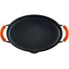 imageRachael Ray HardAnodized Nonstick Oval Pasta Pot  Stockpot with Lid and Pour Spout 8Quart Gray with Orange HandlesGray with Orange Handles