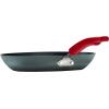 imageRachael Ray HardAnodized Nonstick Oval Pasta Pot  Stockpot with Lid and Pour Spout 8Quart Gray with Orange HandlesGray with Red Handles