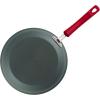 imageRachael Ray HardAnodized Nonstick Oval Pasta Pot  Stockpot with Lid and Pour Spout 8Quart Gray with Orange HandlesGray with Red Handles