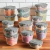 imageRachael Ray LeakProof Nestable Container Food Storage Bin Set 10Piece Clear with Gray LidsClear with Gray Lids