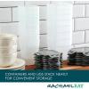 imageRachael Ray LeakProof Nestable Container Food Storage Bin Set 10Piece Clear with Gray LidsClear with Gray Lids