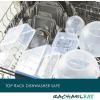 imageRachael Ray LeakProof Nestable Container Food Storage Bin Set 10Piece Clear with Gray LidsClear with Gray Lids