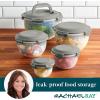 imageRachael Ray LeakProof Nestable Container Food Storage Bin Set 10Piece Clear with Gray LidsClear with Gray Lids