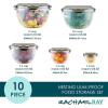 imageRachael Ray LeakProof Nestable Container Food Storage Bin Set 10Piece Clear with Gray LidsClear with Gray Lids
