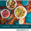 imageRachael Ray LeakProof Nestable Container Food Storage Bin Set 10Piece Clear with Gray LidsClear with Teal Lids
