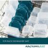 imageRachael Ray LeakProof Nestable Container Food Storage Bin Set 10Piece Clear with Gray LidsClear with Teal Lids