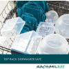 imageRachael Ray LeakProof Nestable Container Food Storage Bin Set 10Piece Clear with Gray LidsClear with Teal Lids