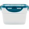 imageRachael Ray LeakProof Nestable Container Food Storage Bin Set 10Piece Clear with Gray LidsClear with Teal Lids