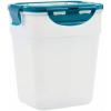 imageRachael Ray LeakProof Nestable Container Food Storage Bin Set 10Piece Clear with Gray LidsClear with Teal Lids