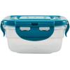 imageRachael Ray LeakProof Nestable Container Food Storage Bin Set 10Piece Clear with Gray LidsClear with Teal Lids