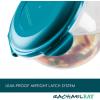 imageRachael Ray LeakProof Nestable Container Food Storage Bin Set 10Piece Clear with Gray LidsClear with Teal Lids