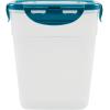 imageRachael Ray LeakProof Nestable Container Food Storage Bin Set 10Piece Clear with Gray LidsClear with Teal Lids
