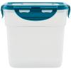 imageRachael Ray LeakProof Nestable Container Food Storage Bin Set 10Piece Clear with Gray LidsClear with Teal Lids