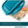 imageRachael Ray LeakProof Nestable Container Food Storage Bin Set 10Piece Clear with Gray LidsClear with Teal Lids